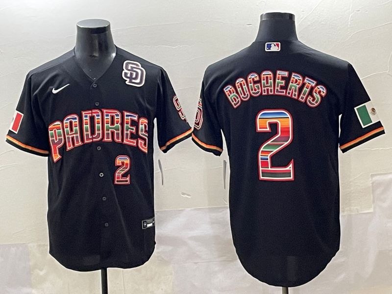 Men 2025 San Diego Padres #2 Bocaerts Black Game Nike MLB Jersey style 7->san diego padres->MLB Jersey